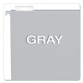 Office Jansan | Pendaflex 81604 1/5-Cut Tabs Letter Size Colored Hanging Folders - Gray (25/Box) image number 1