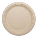 Bowls and Plates | World Centric PLRT-SC-U9 9 in. Diameter Fiber Plates - Natural (20/Pack) image number 1