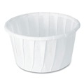 Cups and Lids | SOLO 125-2050 1.25 oz. ProPlanet Seal Paper Portion Cups - White (250/Bag, 20 Bags/Carton) image number 3