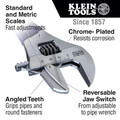 Adjustable Wrenches | Klein Tools D86930 10 in. Reversible Jaw/Adjustable Pipe Wrench image number 1