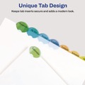 Office Jansan | Avery 11293 11.25 in. x 9.25 in. 8-Tab Insertable Style Edge Tab Plastic 1-Pocket Dividers - Translucent (1-Set) image number 5