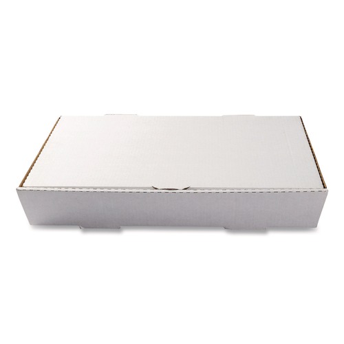 Food Service | AmerCareRoyal CCBFP21133 13 in. x 21 in. x 3 in. Paper Catering Boxes - White (50/Carton) image number 0