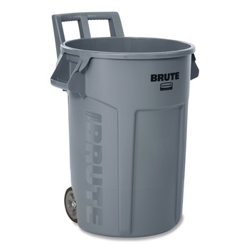 Rubbermaid Commercial BRUTE 32 gal Plastic Vented Wheeled Container - Gray