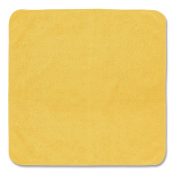 Rubbermaid Commercial 12 in. x 12 in. Microfiber Cleaning Cloths - Yellow (24/Pack)
