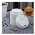 Food Trays, Containers, and Lids | Dart 16EL Cappuccino Sip Hole Lids for Foam Cups and Containers - White (1000/Carton) image number 4