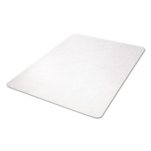 Office Jansan | Deflecto CM21442F 46 in. x 60 in. Flat Packed EconoMat All Day Use Chair Mat for Hard Floors - Clear image number 0