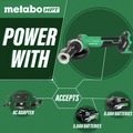 Angle Grinders | Metabo HPT G3615DVFQ6M 36V MultiVolt Brushless Lithium-Ion 6 in. Cordless Paddle Switch Angle Grinder (Tool Only) image number 5