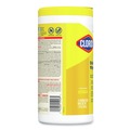 Hand Wipes | Clorox 15948 1-Ply 7 in. x 8 in. Disinfecting Wipes - Lemon Fresh, White (75/Canister) image number 3