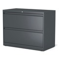  | Alera 25487 36 in. x 18.63 in. x 28 in. 2 Legal/Letter/A4/A5 Size Lateral File Drawers - Charcoal image number 1