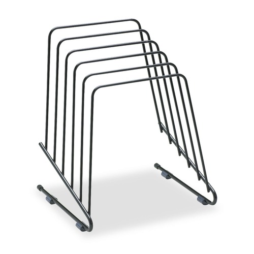 Office Jansan | Fellowes Mfg Co. 69712 7.25 in. x 6 in. x 8.25 in. 5 Sections Letter to Legal Size Files Wire Step File II - Black image number 0