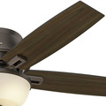 Ceiling Fans | Hunter 53342 52 in. Donegan Onyx Bengal Ceiling Fan with Light image number 9