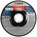 Grinding Wheels | Bosch GWX27LM500 X-LOCK Arbor Type 27 30 Grit Metal Grinding 5 in. x 1/4 in. Abrasive Wheel image number 0