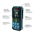 Laser Distance Measurers | Bosch GLM165-27CGL 3.7V BLAZE Connected Green Beam 165 ft. Cordless Laser Measure Kit (1 Ah) image number 10