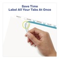 Office Jansan | Avery 11421 Index Maker 11 in. x 8.5 in. 5-Tab Copiers Print and Apply Clear Label Dividers - White (5/Pack) image number 4