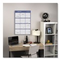 Bulletin Boards | AT-A-GLANCE A1102 12-Month: Jan 2026 to Dec 2026 24 in. x 36 in. Vertical/Horizontal Erasable Quarterly/Monthly Wall Planner - White/Blue Sheets image number 4