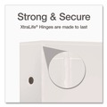 Office Jansan | Cardinal 10350CB Premier 3 Easy Open Locking Slant D Ring 5 in. Capacity ClearVue Binder - White image number 3