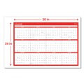 Calendars & Planners | Universal 71004 24 in. x 36 in. 12-Month (Jan-Dec 2026) Erasable Wall Calendar - White/Red Sheets image number 3