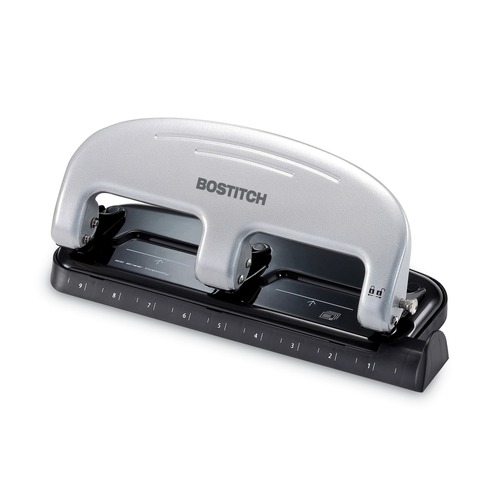  | PaperPro 2220 9/32 in. Holes 20-Sheet EZ Squeeze 3-Hole Punch - Black/Silver image number 0