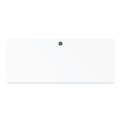 Office Desks & Workstations | Alera 26115 Modern Teacher Series 60 in. x 24 in. x 28.75 in. Left-Side Pedestal: Box/Box/File Pedestal Desk - White/Silver image number 1