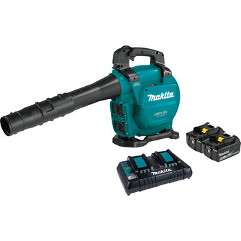 LEAF BLOWERS | Factory Reconditioned Makita XBU04PT-R 18V X2 (36V) LXT Brushless Lithium-Ion Cordless Blower Kit with 2 Batteries (5 Ah)
