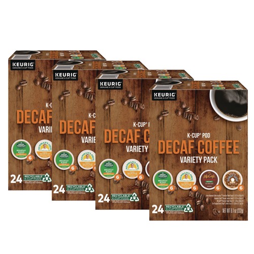 Food Service | Green Mountain Coffee 5000374162 Decaf Variety Coffee K-Cups - Assorted Flavors (96/Carton) image number 0