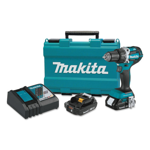 Drill Drivers | Makita XFD12R 18V LXT Lithium-Ion Brushless 1/2 in. Cordless Drill Driver Kit (2 Ah) image number 0