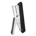 Office Staplers & Punches | Fellowes Mfg Co. 5014801 LX890 0.25 in./0.31 in. Staples 40-Sheet Capacity Handheld Plier Stapler with Antimicrobial Protection - Black/White image number 1