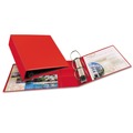 Office Jansan | Avery 79583 Heavy-Duty 11 in. x 8.5 in. 3 in. Capacity 3 Locking One Touch EZD Rings Non-View Binder with DuraHinge - Red image number 4