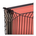 Desktop Organizers | U Brands 3836U02-06 Vena 6.85 in. Long Hanging File Basket - Black/Letter Size image number 3