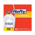Trash Bags | Hefty E84574CT 23.75 in. x 27 in. 13 gal. 0.9 mil. Strong Tall Kitchen Drawstring Bags - White (270/Carton) image number 4