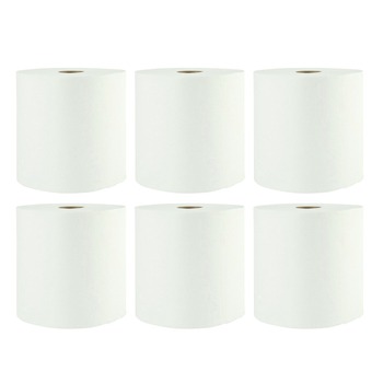 Boardwalk 1-Ply 8 in. x 800 ft. Xtra Roll Towels - White (6 Rolls/Carton)