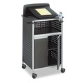  | Safco 8922BL 28.75 in. x 22 in. x 49.75 in. Scoot Multipurpose Mobile Lectern - Black/Silver image number 0