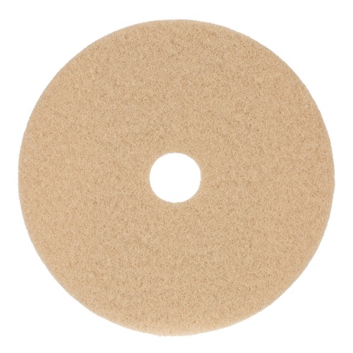 Cleaning Cloths | Boardwalk BWK4019ULT 19 in. Diameter Burnishing Floor Pads - Tan (5/Carton) image number 0