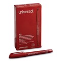  | Universal UNV07072 Fine Bullet Tip Red Ink Pen-Style Permanent Markers (1 Dozen) image number 1