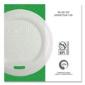 Cups and Lids | Eco-Products EP-ECOLID-W 10 - 20 oz. EcoLid Renewable/Compostable Hot Cup Lid - White (800/Carton) image number 4