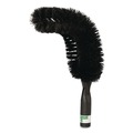 Office Jansan | Unger PIPE0 StarDuster 7.5 in. Pipe Brush - Green Polypropylene Bristles/Black Plastic Handle image number 2