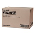 Paper Towels and Napkins | Boardwalk 440000 13 in. x 8.5 in. 1-Ply Interfold Dispenser Napkins - White (12/Carton) image number 6