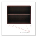 Office Filing Cabinets & Shelves | Alera ALELS593020MC Open Office Desk Series 29.5w x 19.13d x 22.78h Low Storage Cabinet Credenza - Medium Cherry image number 7