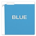 File Folders | Pendaflex 81603 1/5-Cut Tabs Letter Size Colored Hanging Folders - Blue (25/Box) image number 4