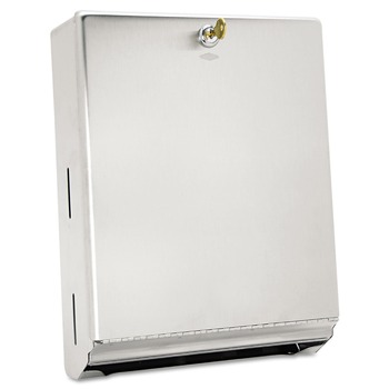 PRODUCTS | Bobrick B-262 Surface-Mounted Paper Towel Dispenser, 10 3/4 X 4 X 14, Stainless Steel