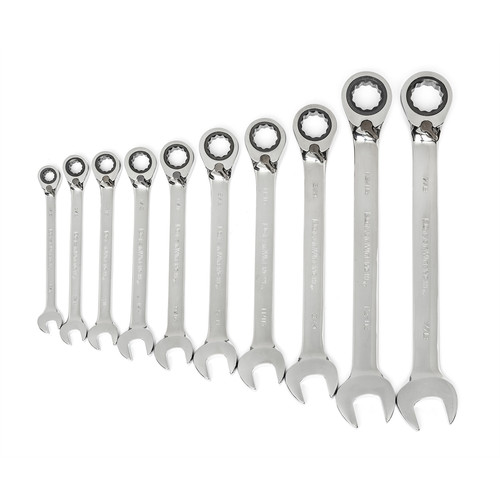 Ratcheting Wrenches | GearWrench 85891 10-Piece SAE Reversing Ratcheting Combination Wrench image number 0