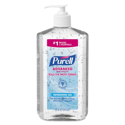 Hand Sanitizers | PURELL 3023-12 20 oz. Pump Bottle Advanced Refreshing Gel Hand Sanitizer - Clean Scent image number 0