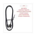 Office Electronics & Batteries | Innovera IVR30006 3 ft. USB to Micro USB Cable - Black image number 4
