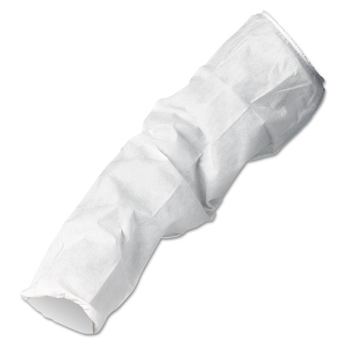 Safety Equipment | Ansell 23610 A10 18 in. Breathable Particle Protection Sleeve Protectors - White (200/Carton) image number 0