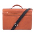 Office & Office Supplies | Swiss Mobility EXB49545807SMCO Milestone 5 in. x 5 in. x 12 in. Leather Briefcase Fits Devices Up to 15.6 in. - Cognac image number 2
