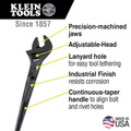 Klein Tools 3239 16 in. Adjustable-Head Construction Wrench image number 4