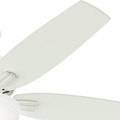 Ceiling Fans | Hunter 53310 52 in. Newsome Fresh White Ceiling Fan with Light image number 4