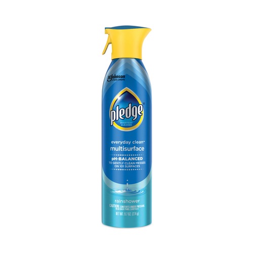 Cleaning & Janitorial Supplies | Pledge 300275 9.7-Ounce Multi-Surface Everyday Aerosol Spray - Rainshower (6/Carton) image number 0