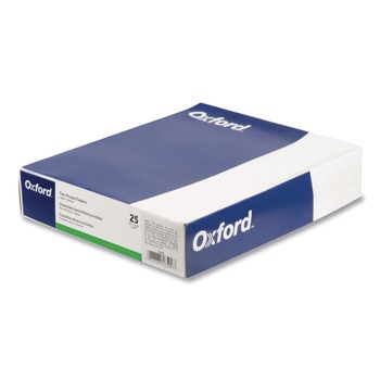 Oxford Twin-Pocket Folder Embossed Leather Grain Paper - Hunter Green (25/Box)