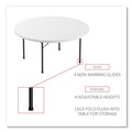  | Alera ALEPT60RW 60 in. x 29.25 in. Round Plastic Folding Table - White image number 6